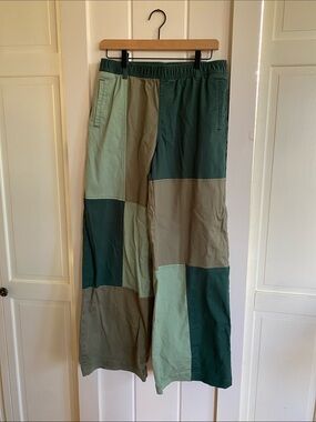 VTG PETAL Patchwork Green Pants